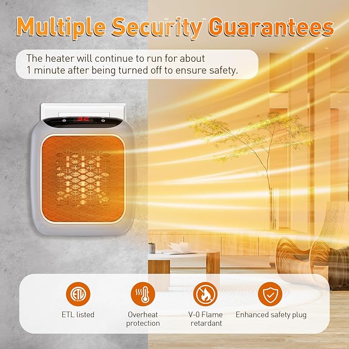 🌡️🌡️Portable Fan Heaters 800W