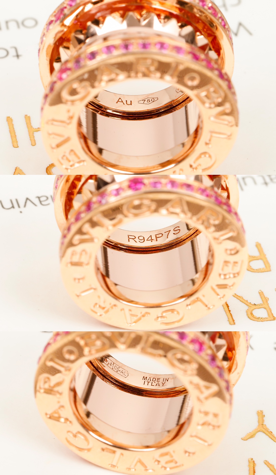 Bulgari rivet ruby ​​necklace
