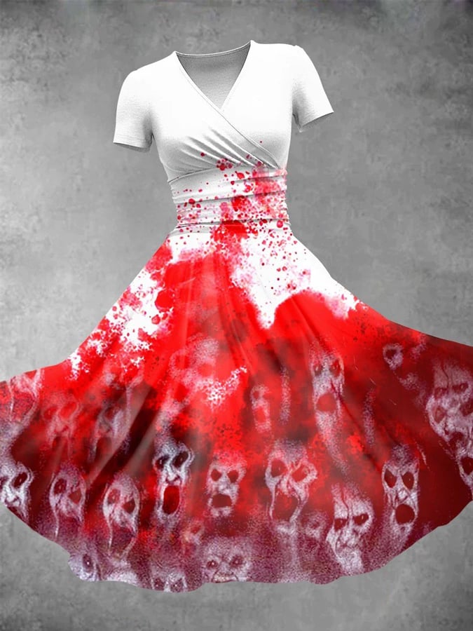 🔥Buy 3 Get 10% Off🔥Women'S Halloween Vintage Artistic Maxi Dress