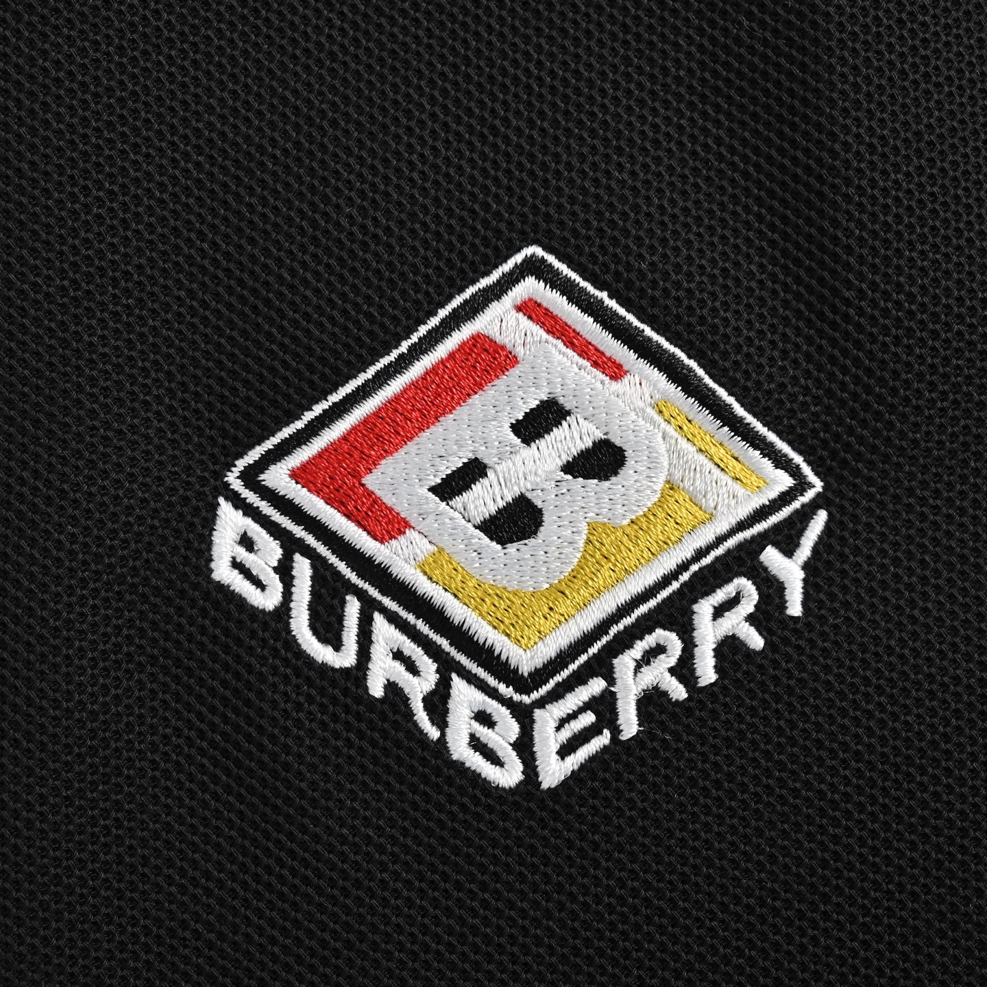 Burberry Rubik's Cube Embroidery Polo Short Sleeve