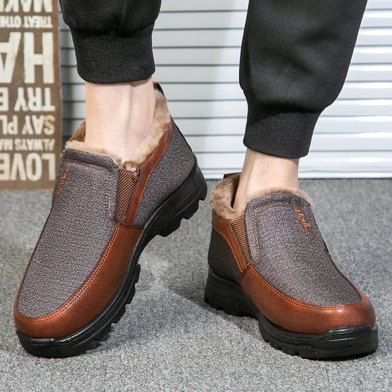 🔥Black Friday 60% OFF🔥 Men's Winter Fleece Waterproof Warm Non-Slip Shoes