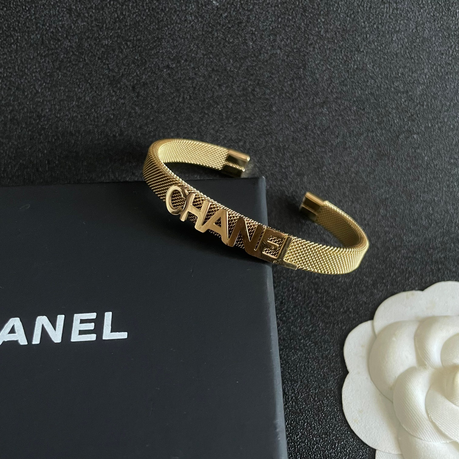 Chanel 3D Font Bracelet
