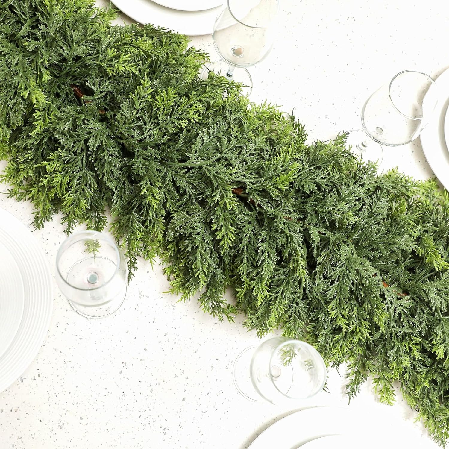 🏆Last Day 49% OFF⚡Artificial Realistic Soft Christmas Cedar Garland