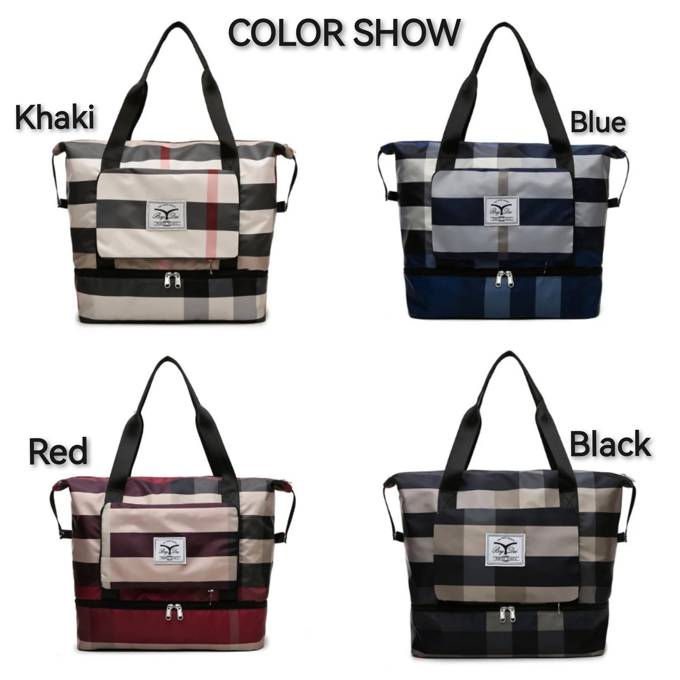 (🔥Last Day Promotion-SAVE 50% OFF) Summer/School opening Foldable Dry/Wet Separation Travel Bag-BUY 3 GET 15% OFF & FREE SHIPPING