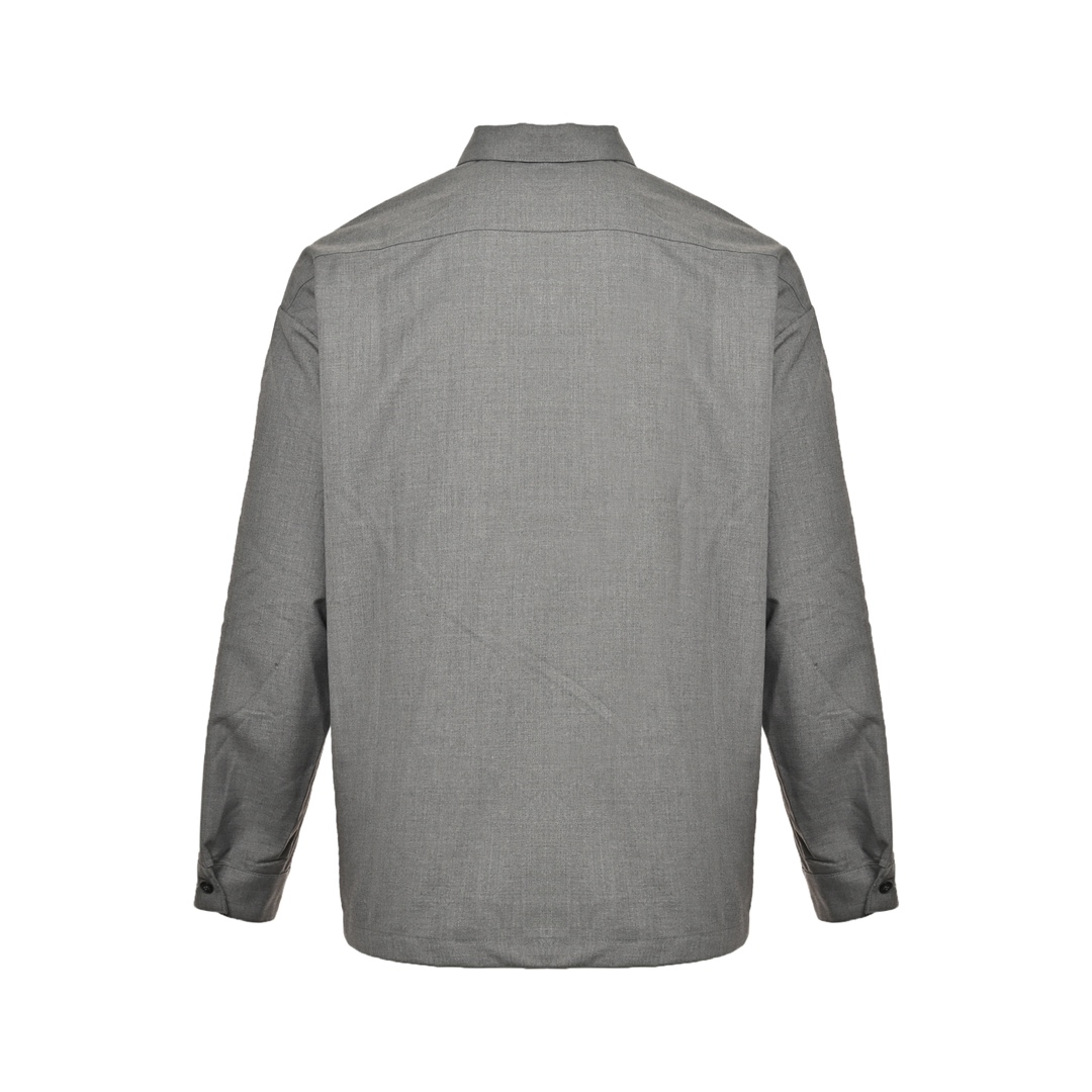 Prada 24Fw wool triangle label shirt jacket