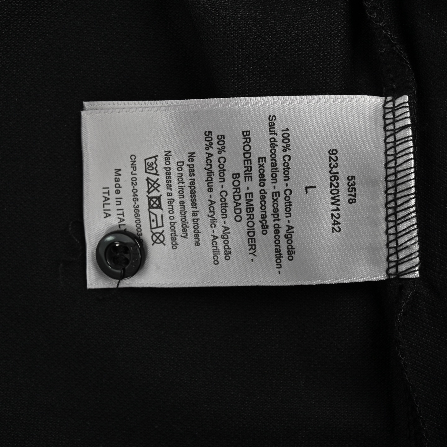 Dior floral collar jacquard Polo short sleeve