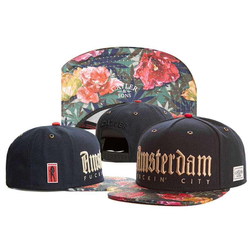 Cool American style flat hat hip-hop hat new high street men and women casual flat brim hat adjustable