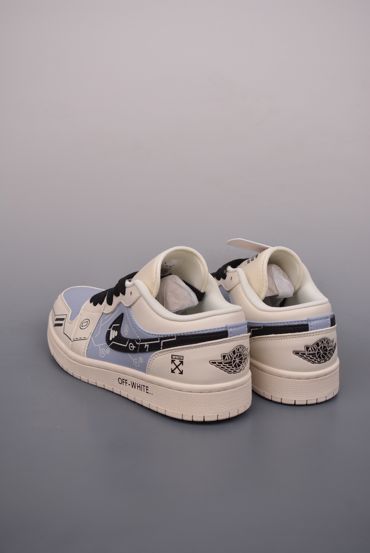 Off-White x Nike Air Jordan 1 Low OG SP Electronic Sports Off-White Blue DM9188-001