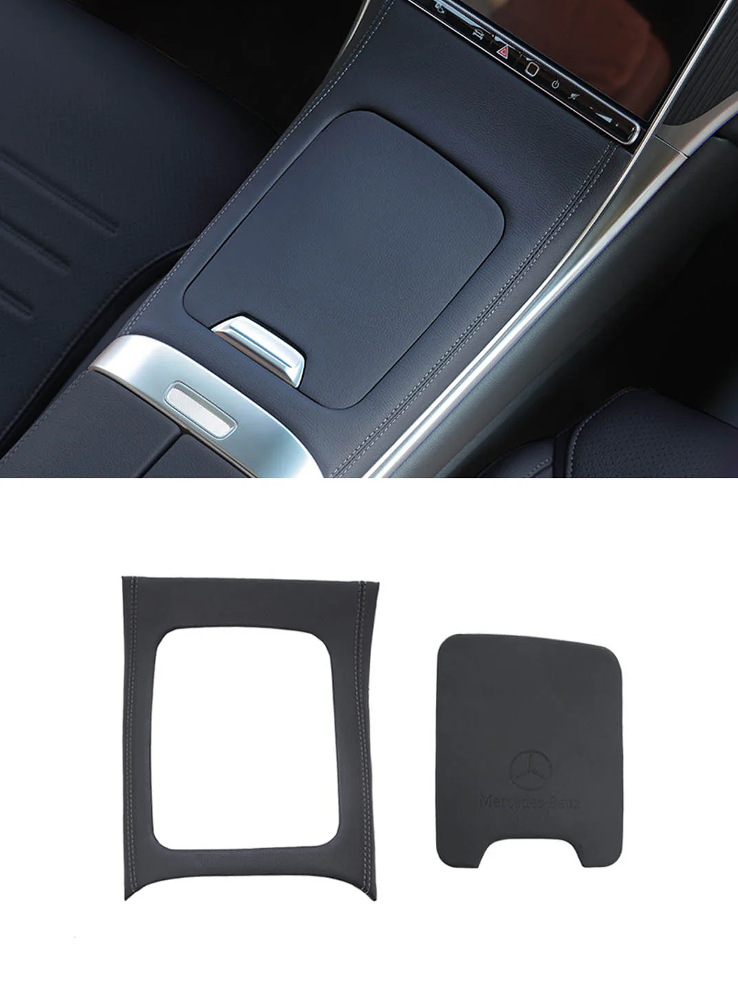Leather Center Console Hard Cover
