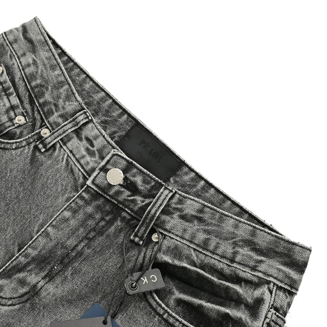 Prada Back Triangle Logo Jeans