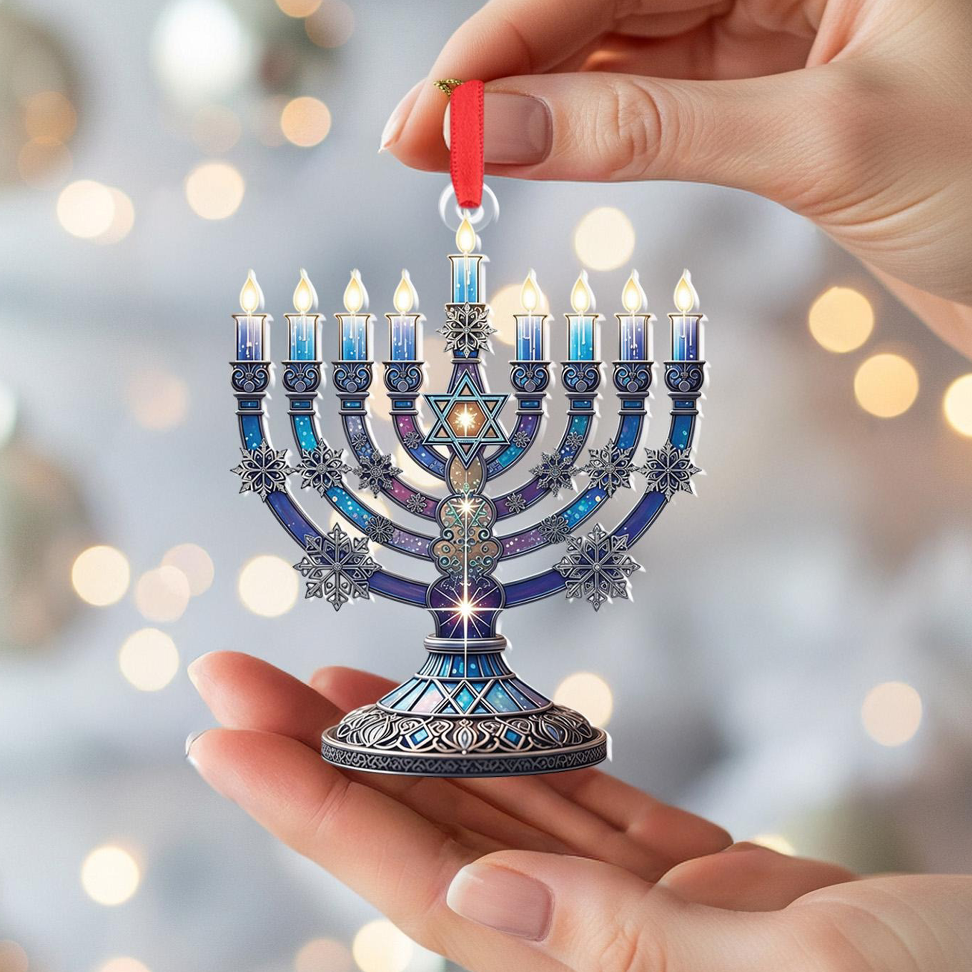 Festival of Lights — Hanukkah Menorah Ornament Collection
