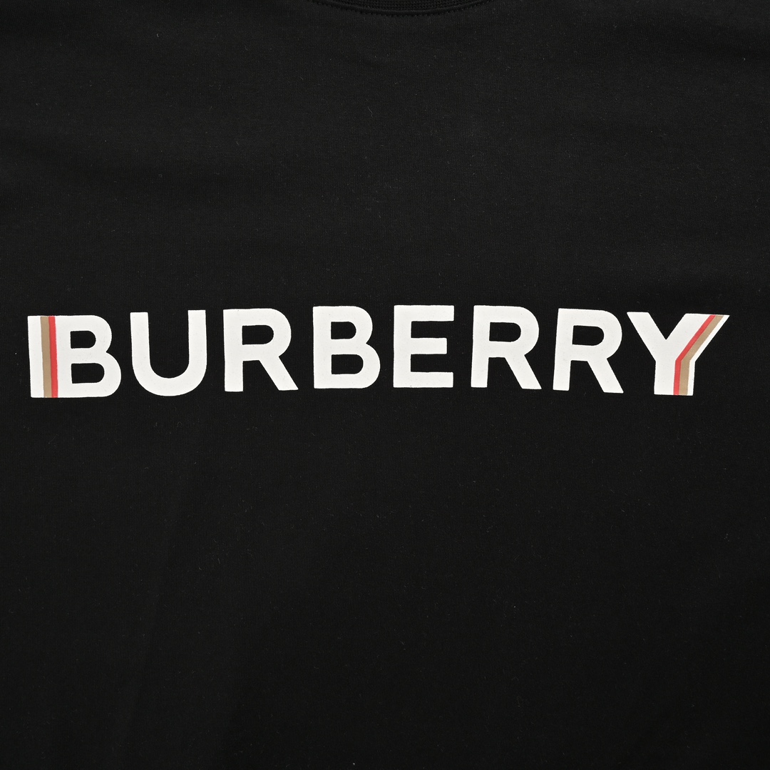Burberry classic double shadow letter print short sleeve
