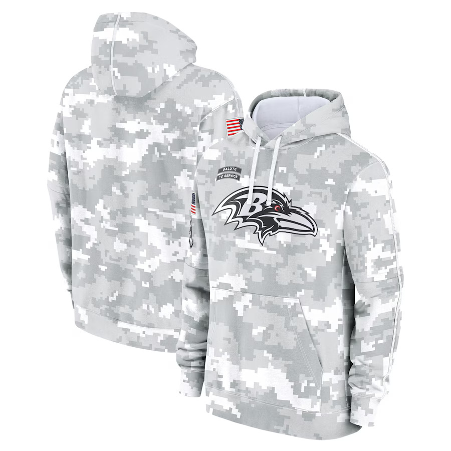 BALTIMORE RAVENS HEAVYWEIGHT HOODIE VETERAN01