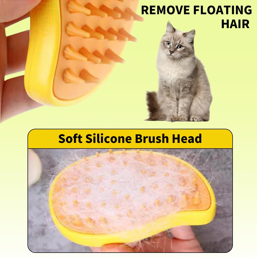 Self Cleaning Cat Steamy Brush, Cat Steamy Brush for Massage