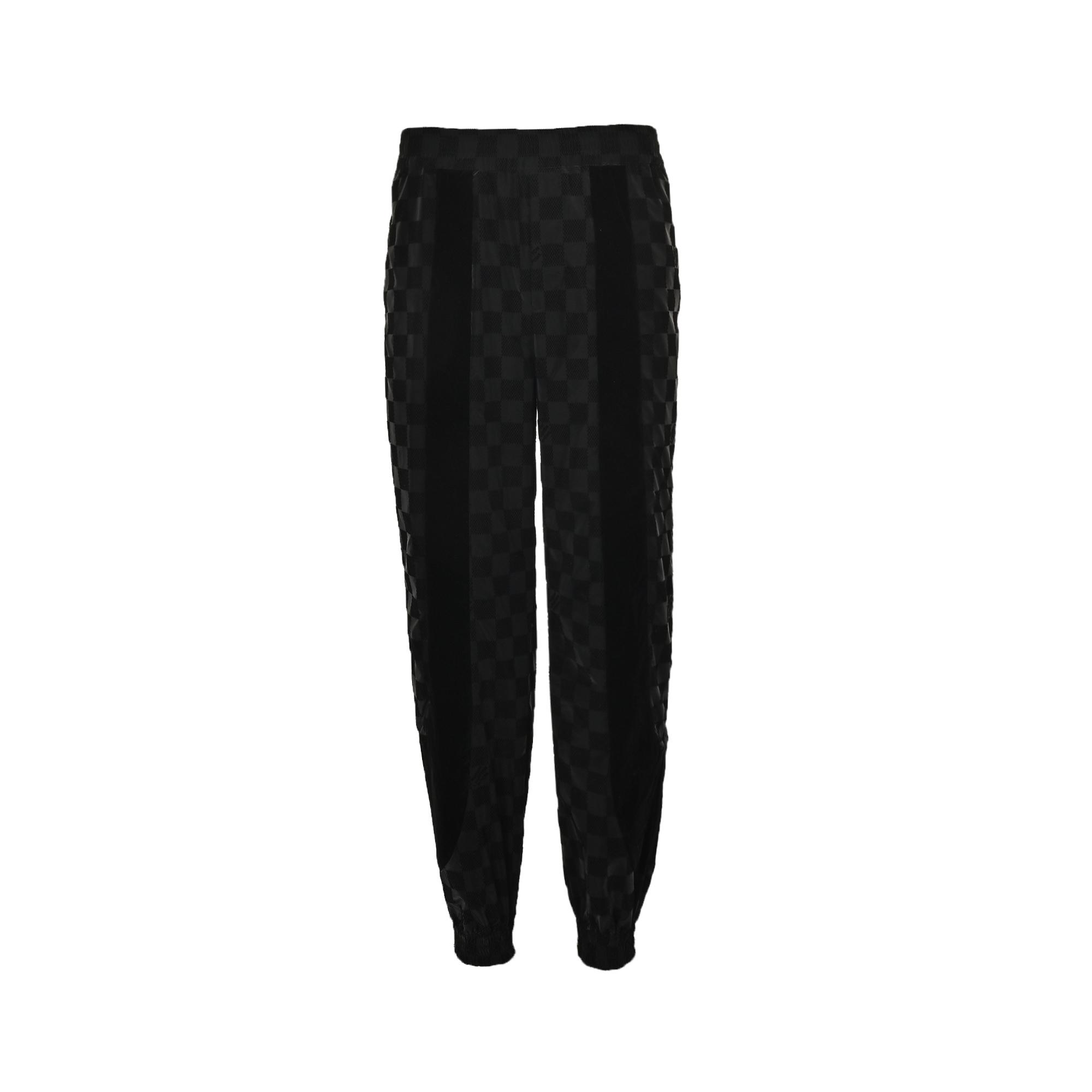 Louis Vuitton 24Fw Damier flocked checkerboard trousers