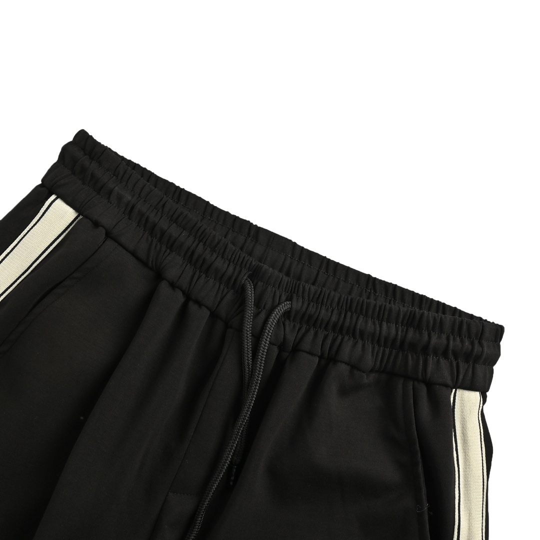 Louis Vuitton 24Fw wide-leg trousers with pin-stitched straps