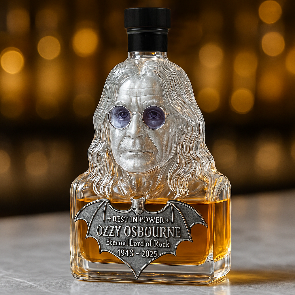 🖤Immortalized in Glass — The Ozzy Osbourne Tribute Decanter