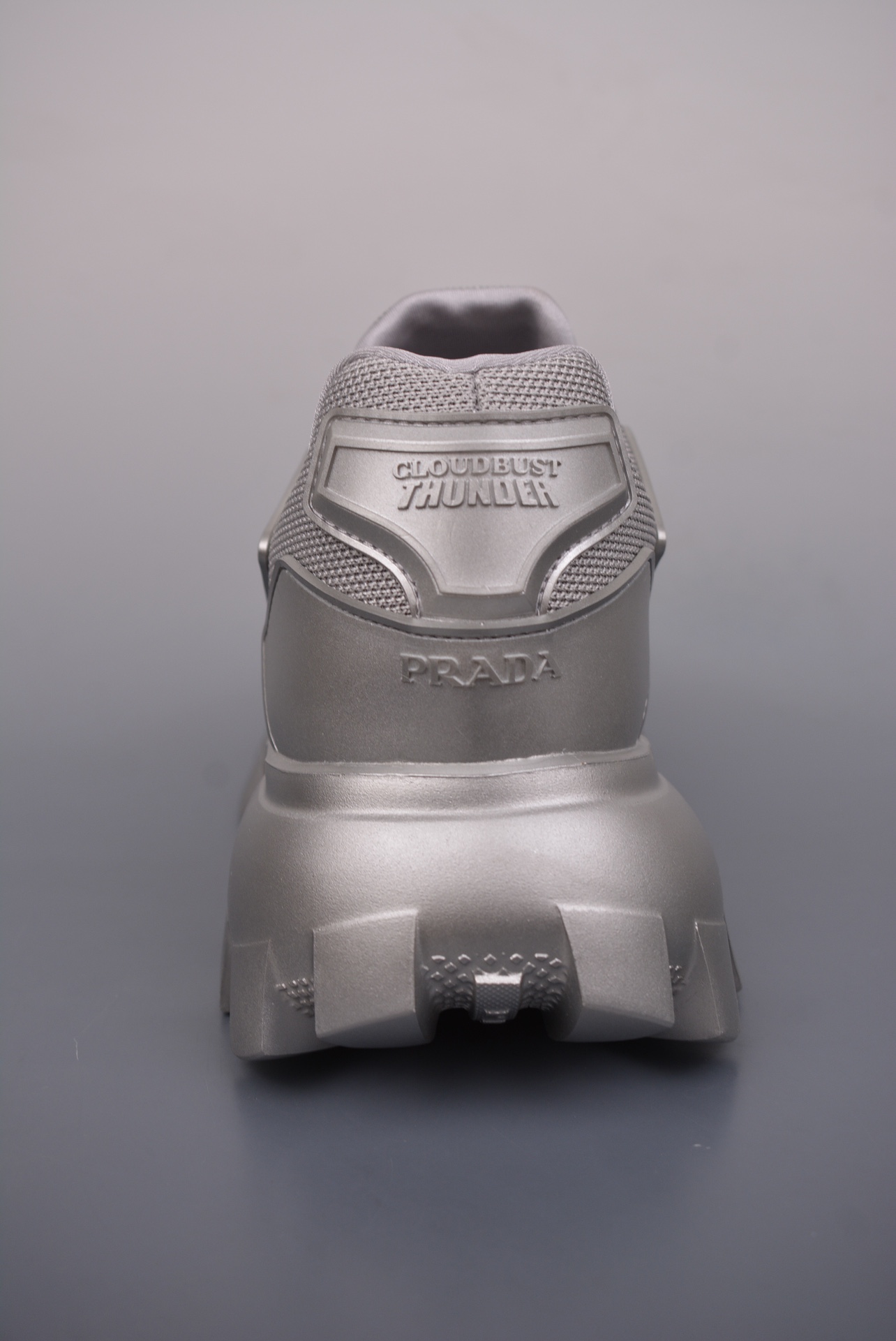 Prada Cloudbust Thunder Low Sneakers Metallic Silver 2EG293_3KZU_F0118