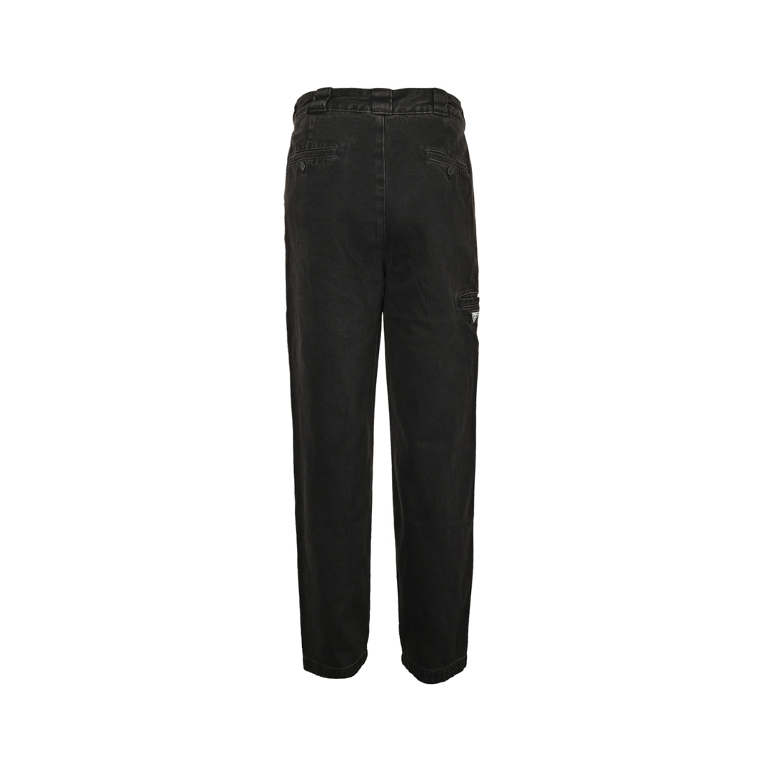 Prada 23Fw triangle logo denim jeans