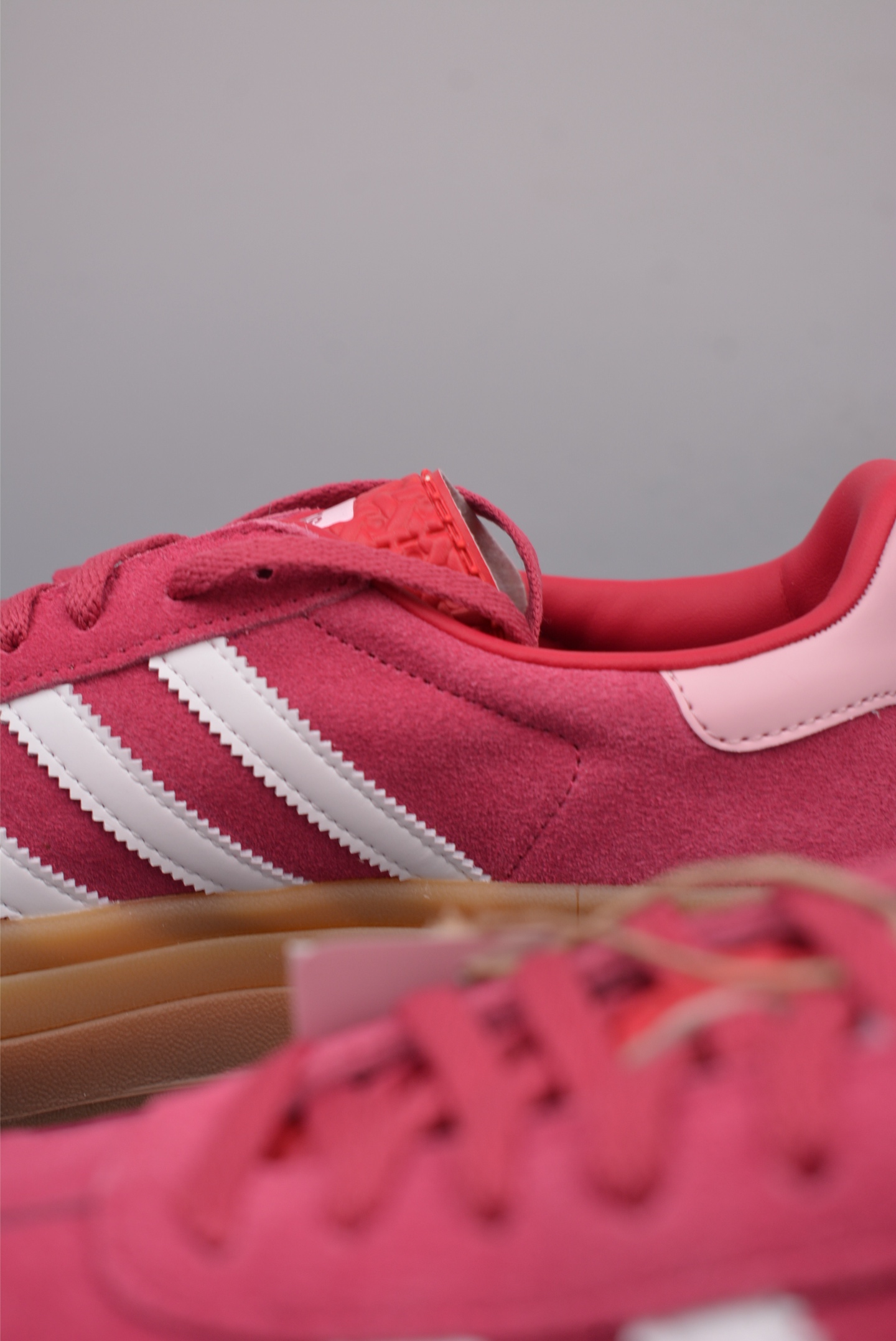 Adidas Originals Gazelle Bold W Sneakers Rose Red Rubber Thick Sole ID6997