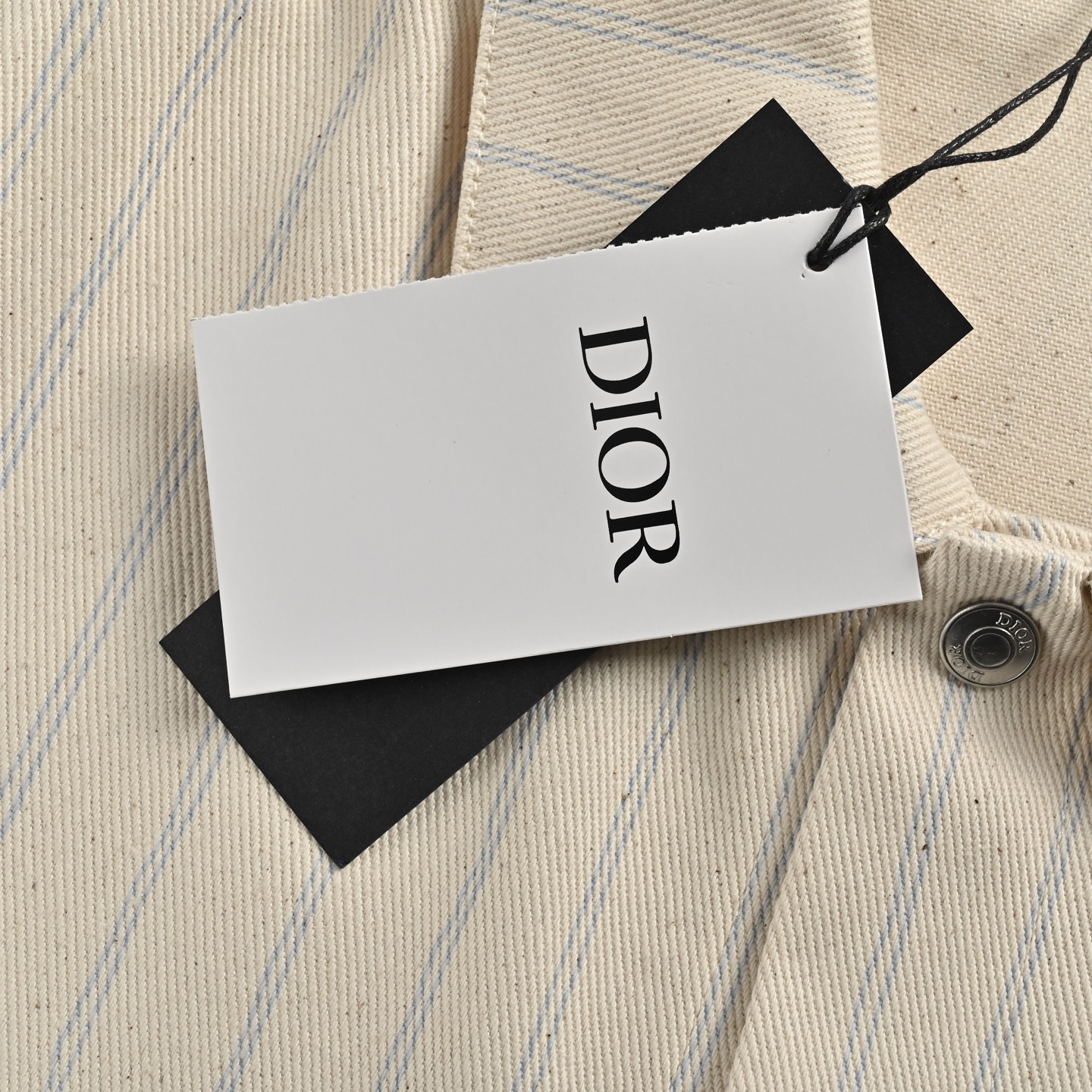 Dior 25ss striped denim jacket