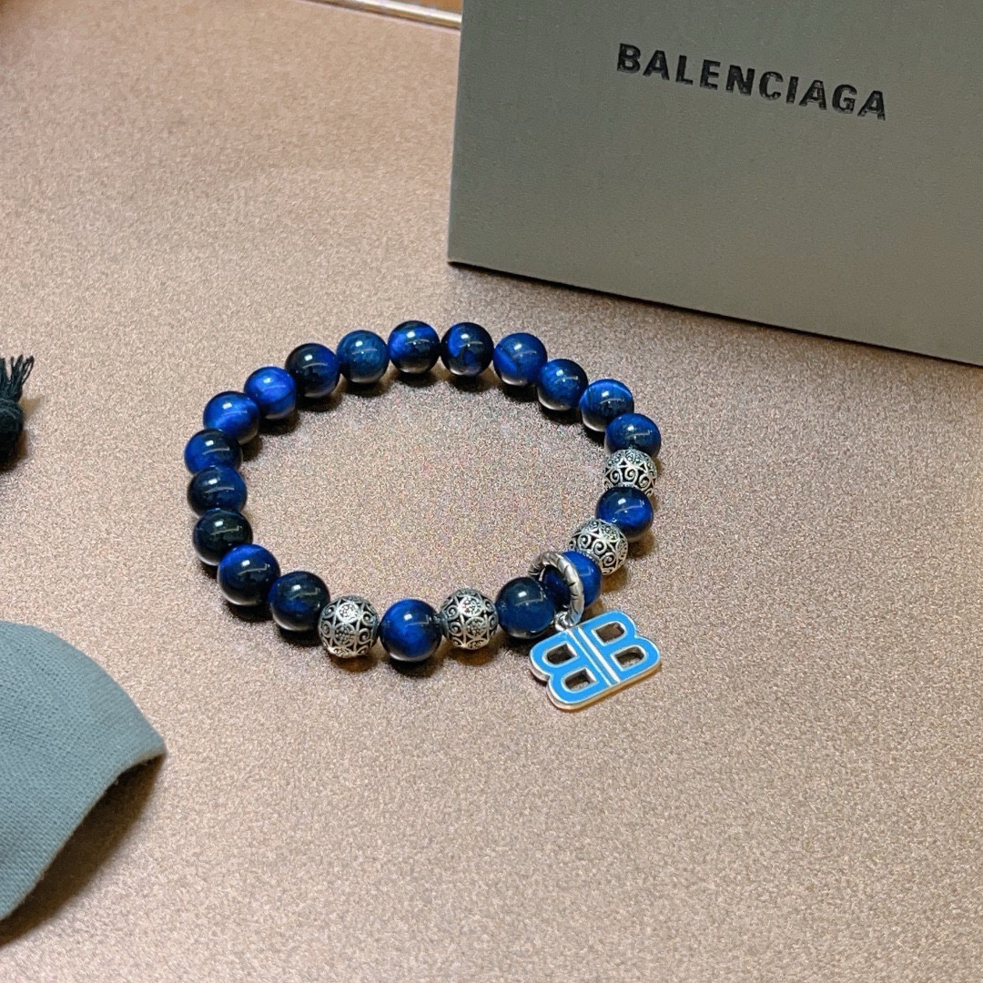 Balenciaga Tiger Eye Thai Silver Style Bracelet