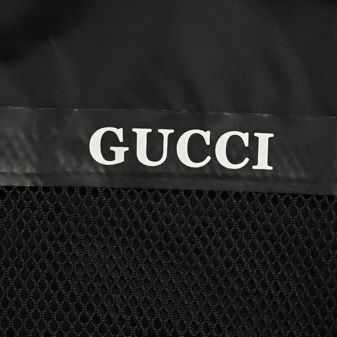 Gucci 24Fw Double G obscure jacquard nylon hooded jacket