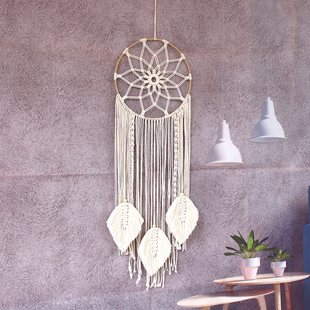 Cotton rope woven wall hanging