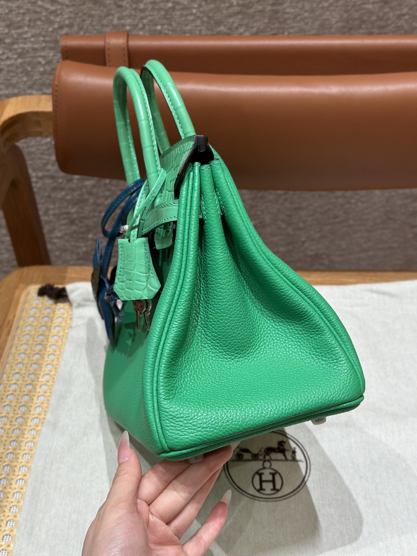 Hermes Birkin Touch 0TVert comics (Handmade to order)