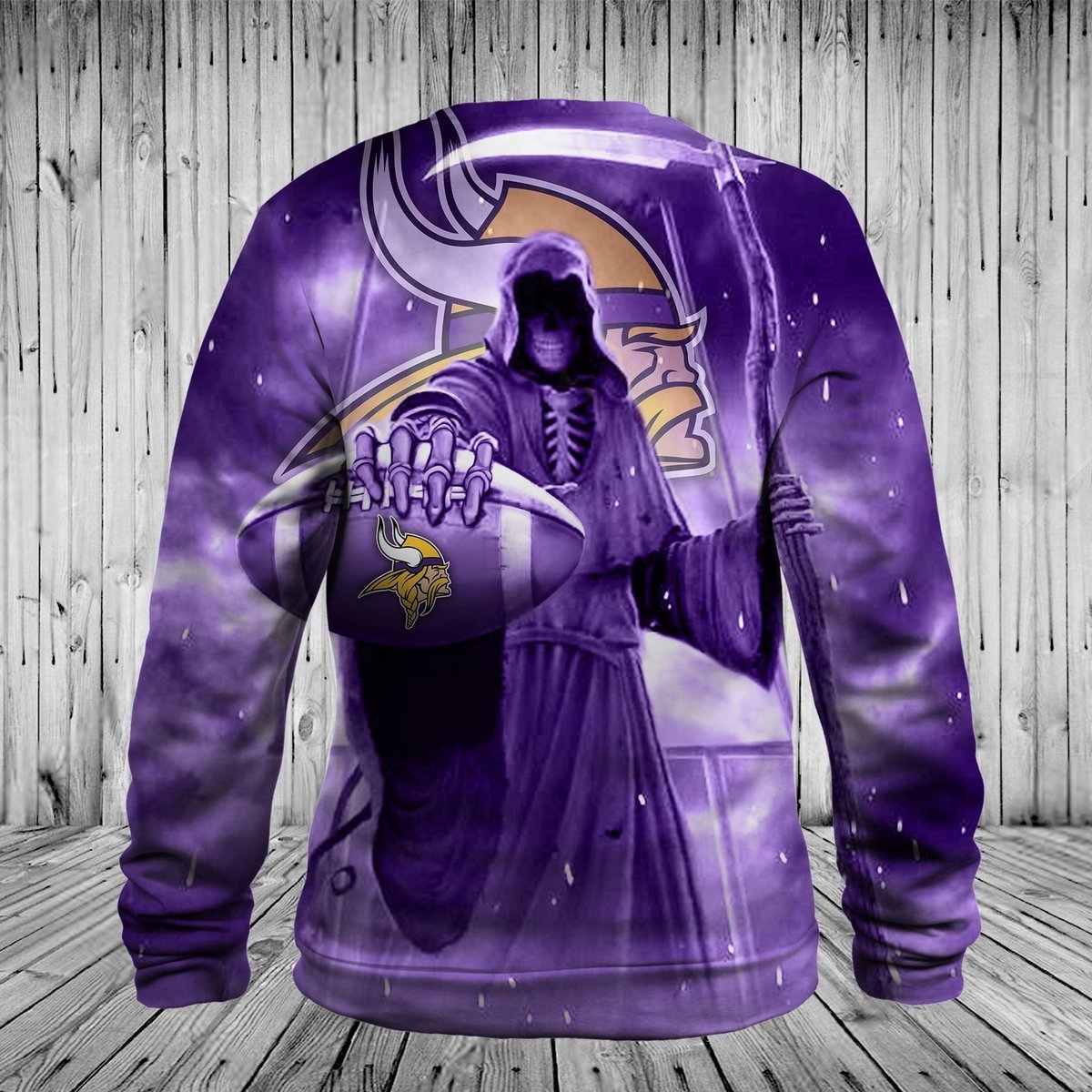 VIKINGS  3D HOODIE SKULL 4