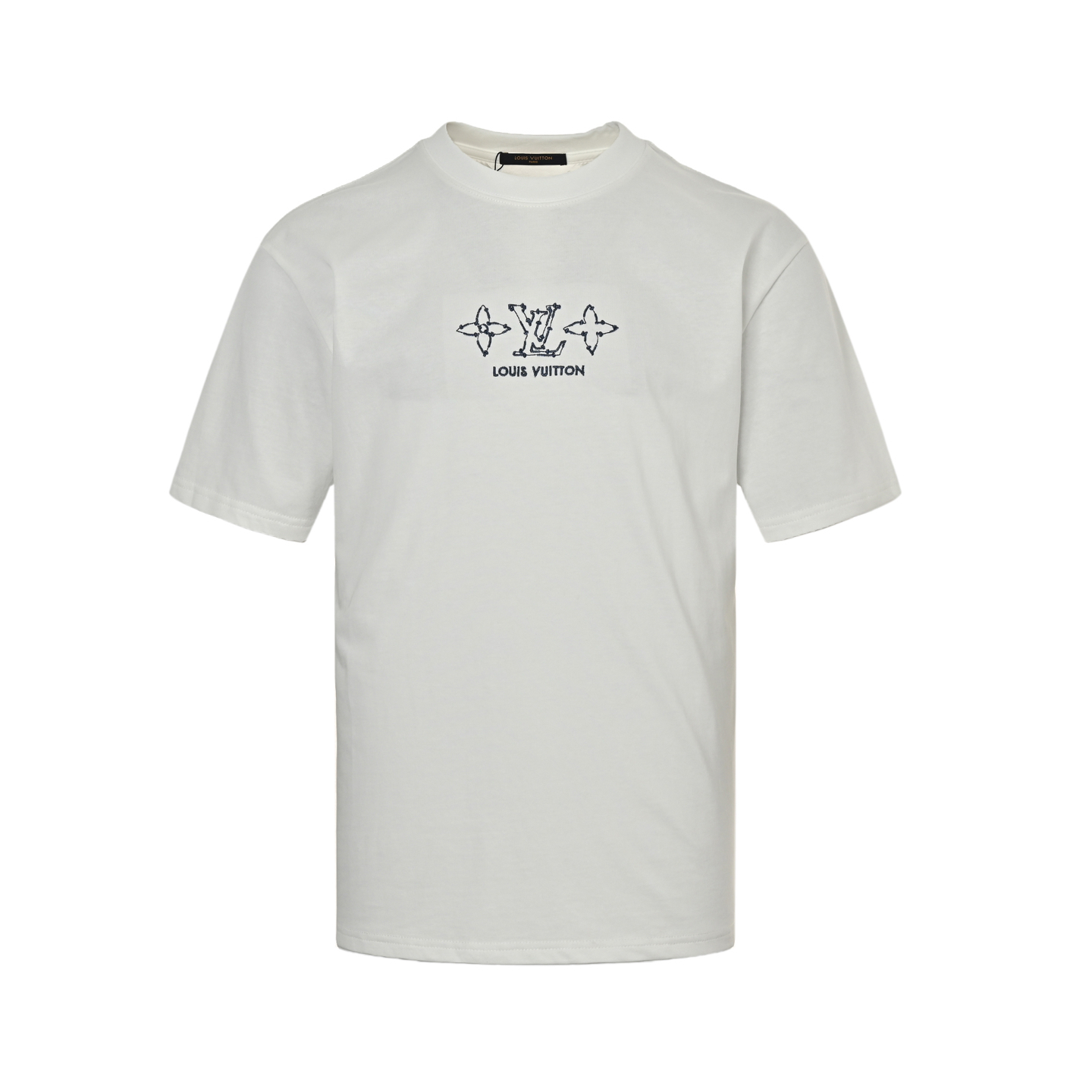 Louis Vuitton 25ss four-leaf clover monogram embroidered short sleeve