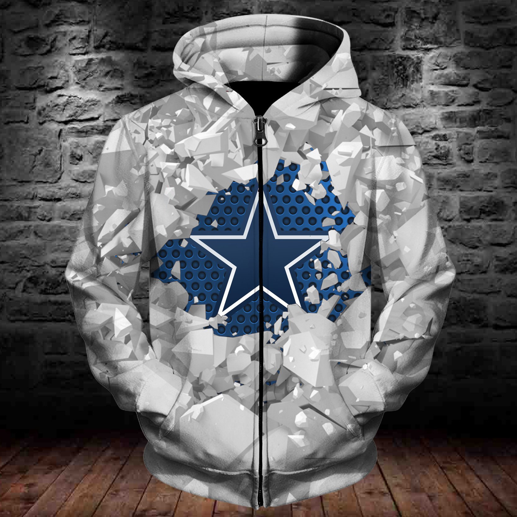 COWBOYS HOODIE 3D ICE18