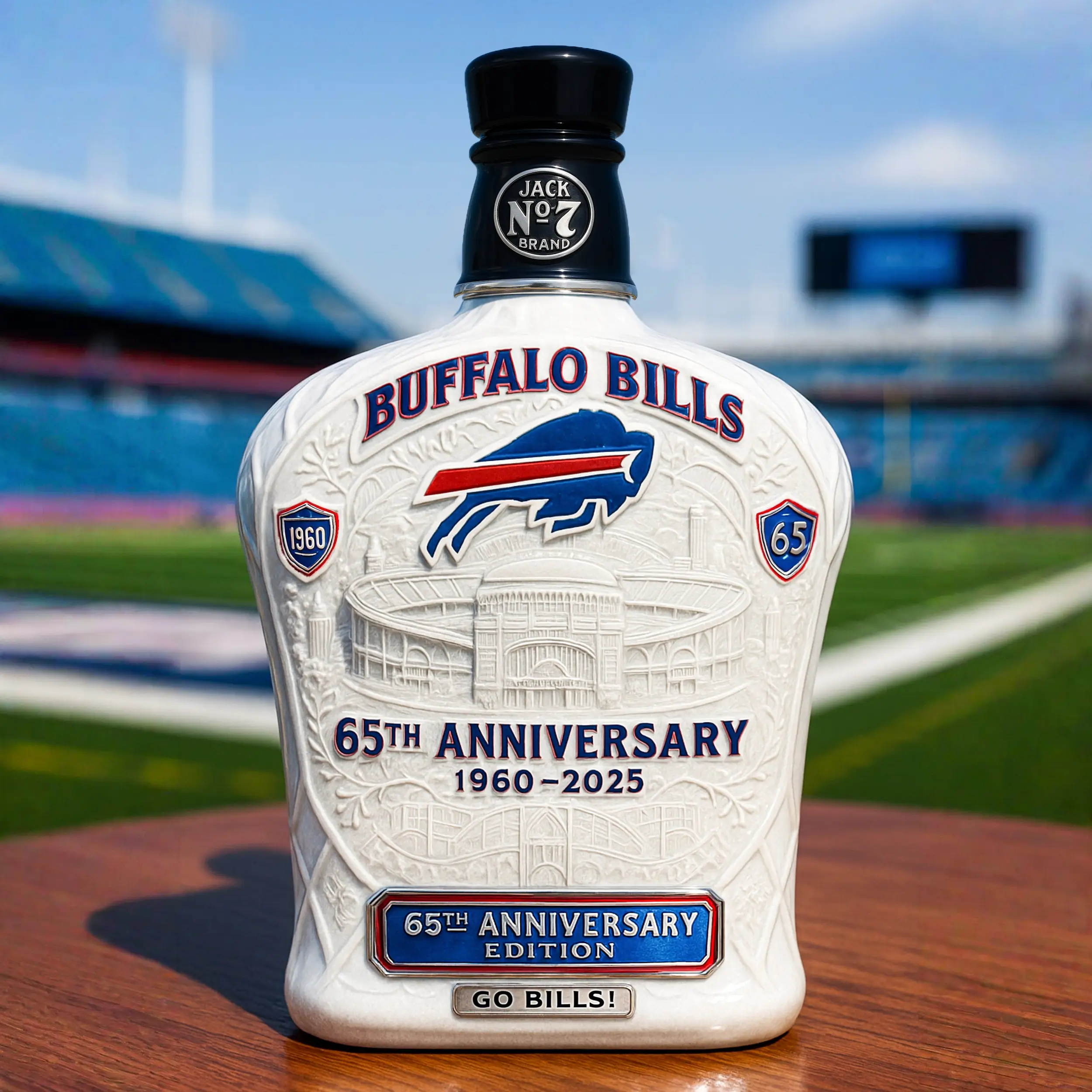 Buffalo Bills 65th Anniversary Glory Collectible Edition Bottle
