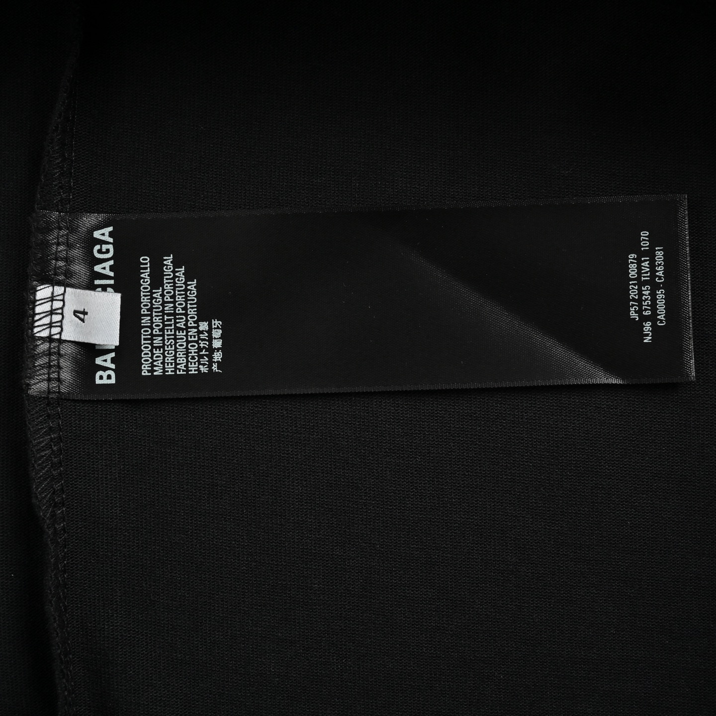 Balenciaga 24ss 3M letter print washed short sleeves