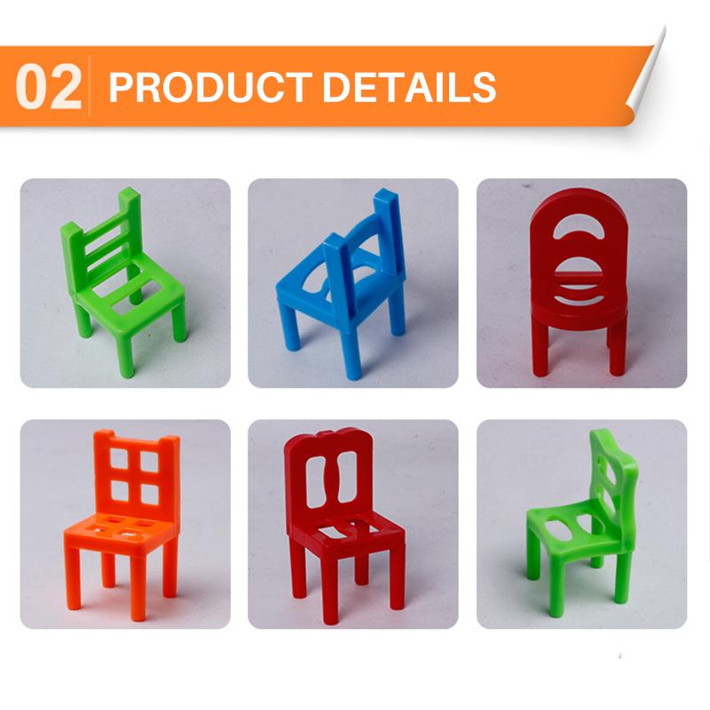 (🌲Early Christmas Sale- SAVE 48% OFF)Chairs Stacking Tower Balancing Game-BUY 2 SETS GET 1 SET NOW！