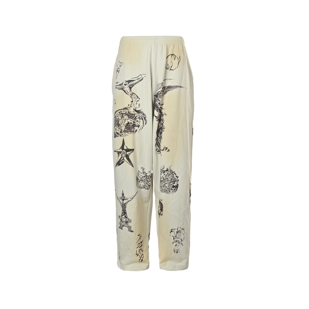 Balenciaga 24Fw graffiti trousers