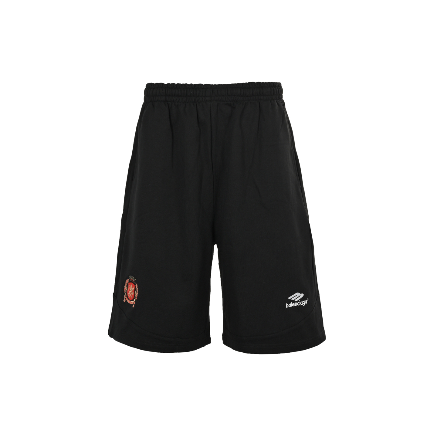Balenciaga Manchester United co-branded embroidered shorts