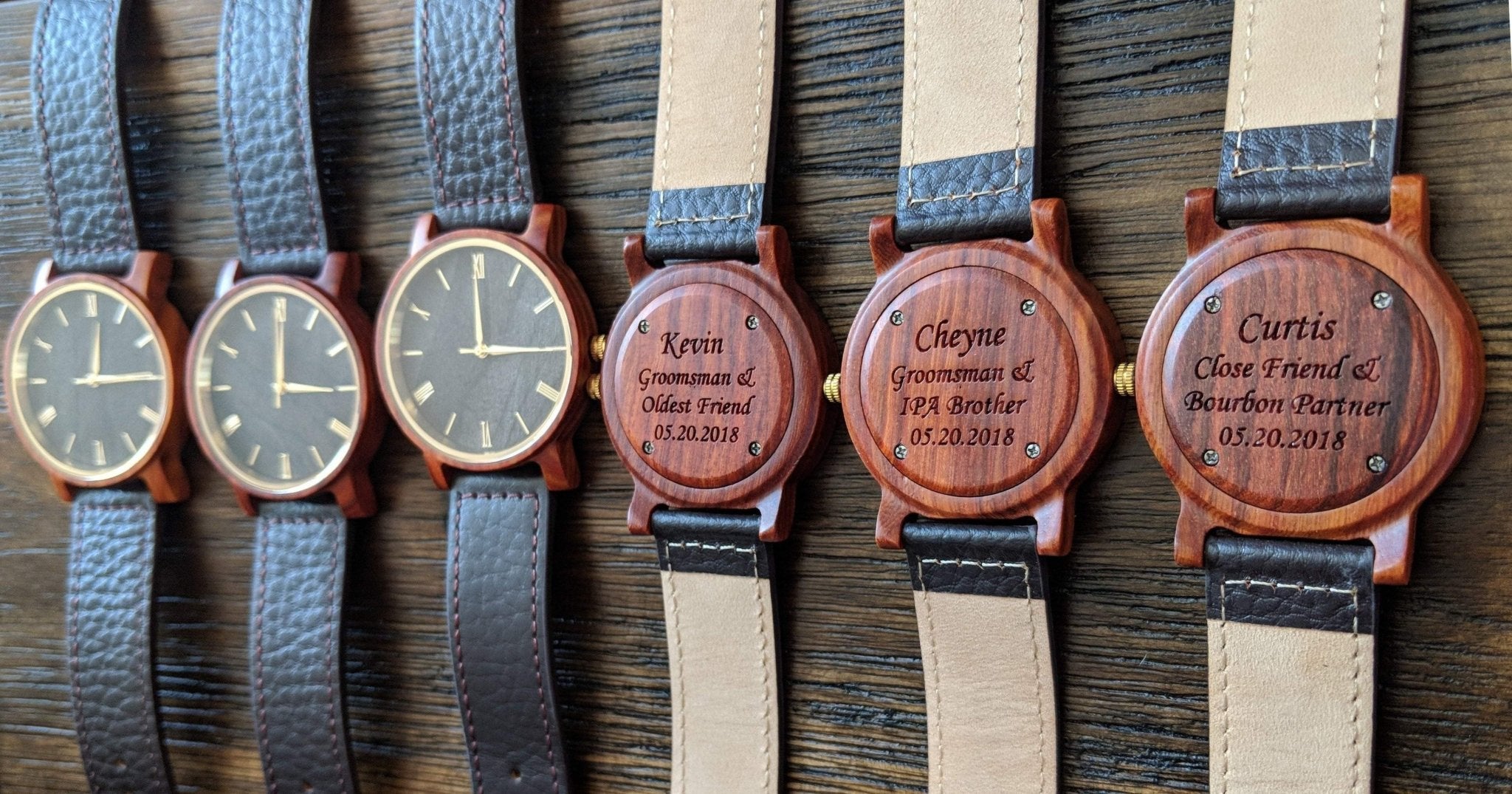 Wooden Watches Red Arce