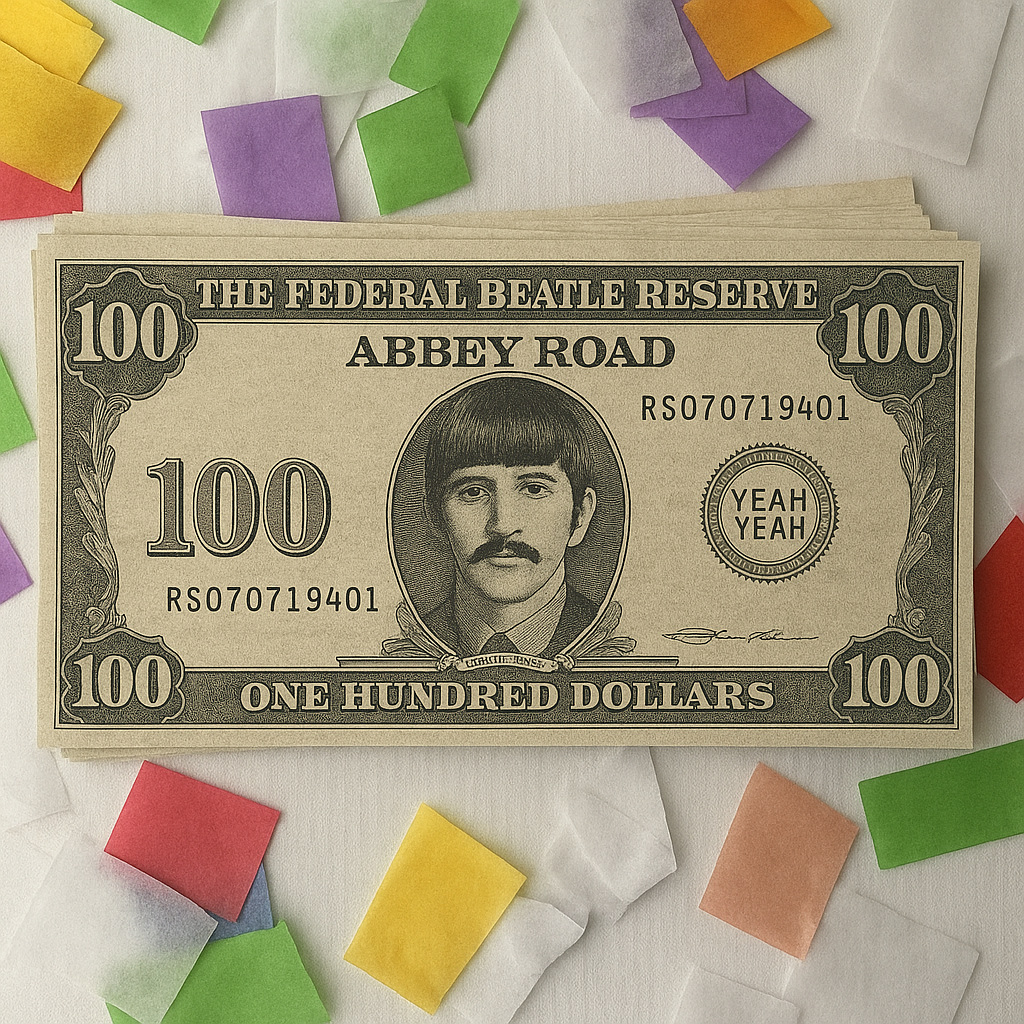 BEATLES ABBEY ROAD TOUR DOLLAR BILL PLAY MONEY