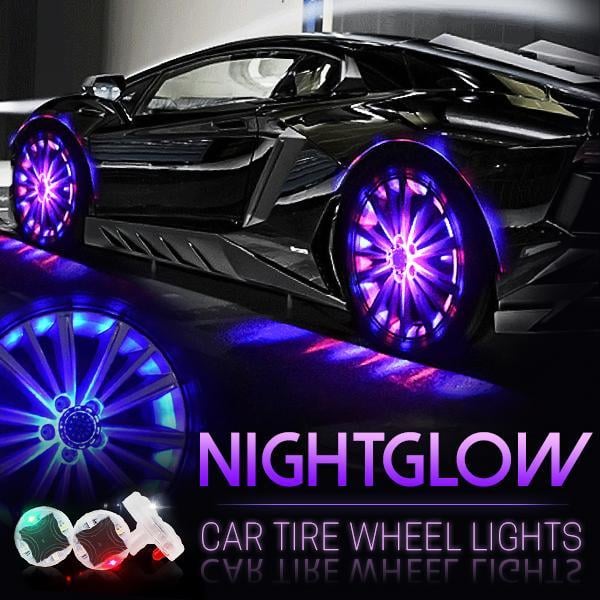 Solar Car Tire Wheel Lights with Wireless Remote Control	 🔥（Last Day Sale）