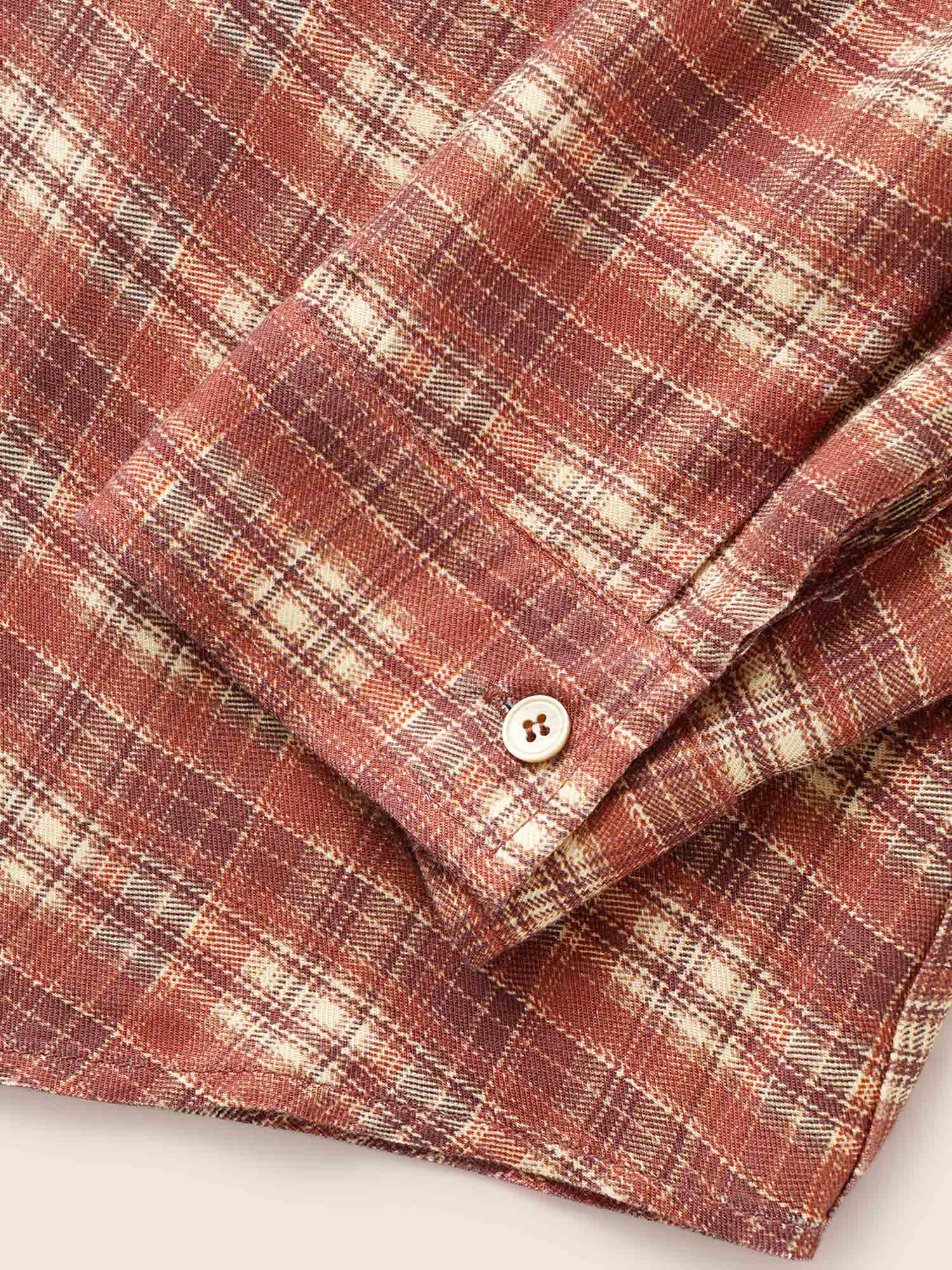 Plaid Long Sleeves Blouse