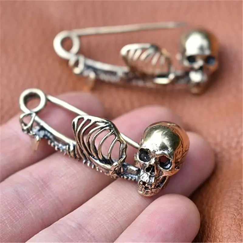 2024 New Mystical Skull Pin Brooch - Gothic Style Jewelry