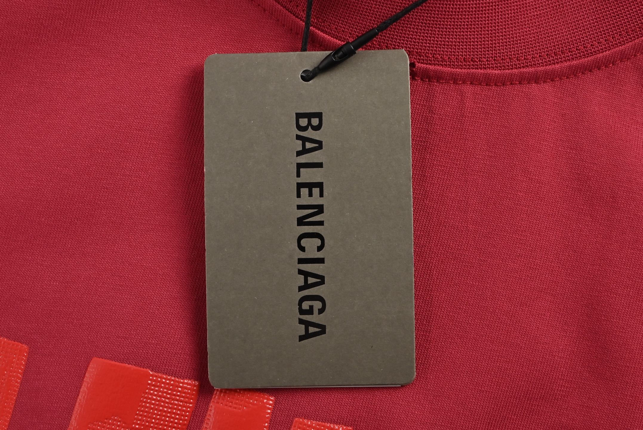 Balenciaga Masking Tape Printed Short Sleeve