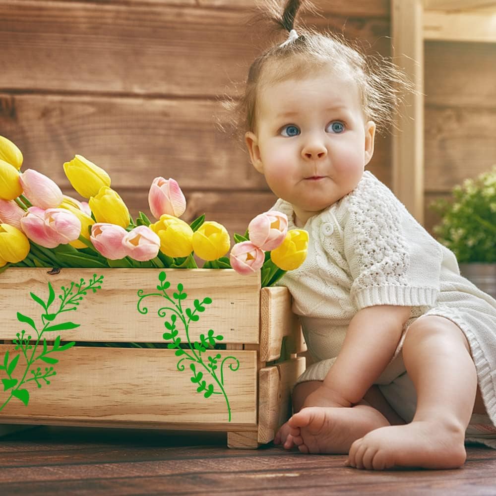Last Day 70% OFF - Flower and leaf painting template 🌻 (repeatable)