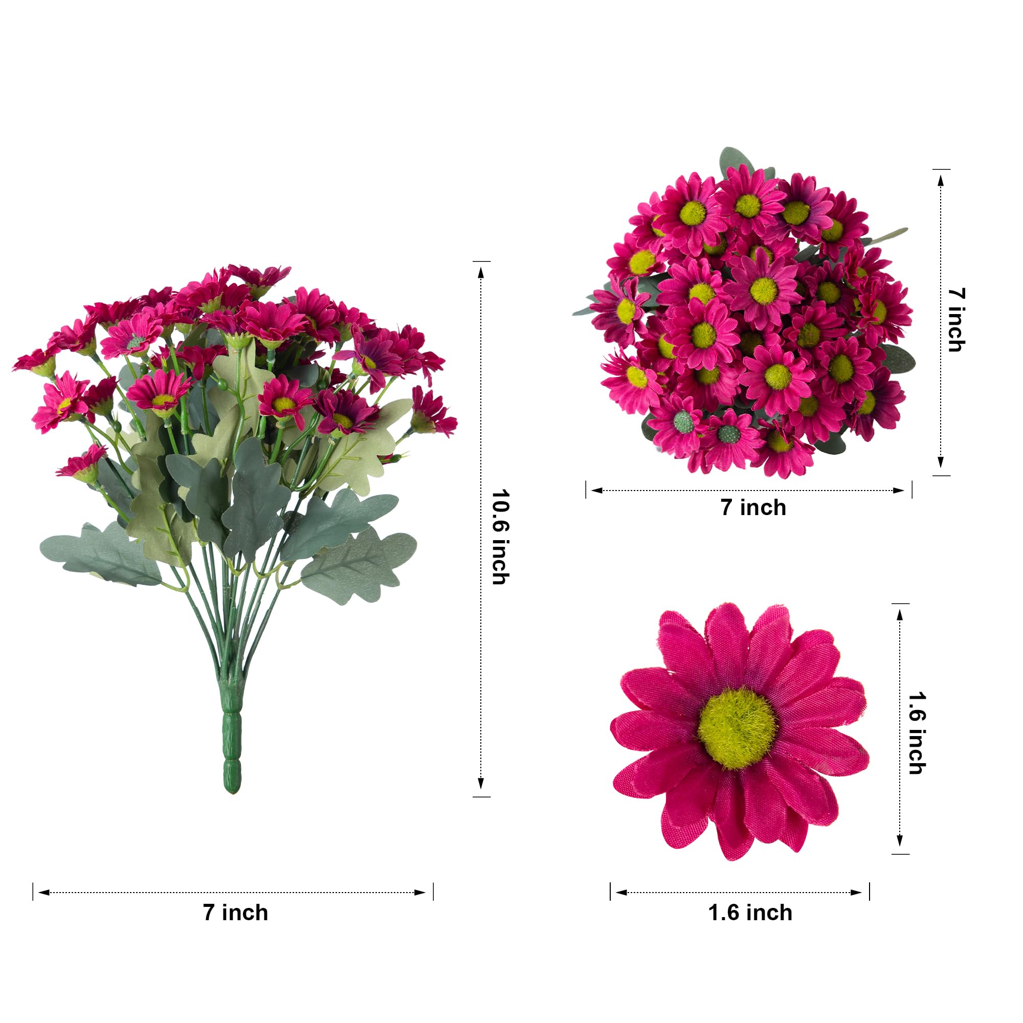 🏆Flash Sale⚡Artificial Outdoor Indoor Fall Flowers - UV resistant, Waterproof, Windproof