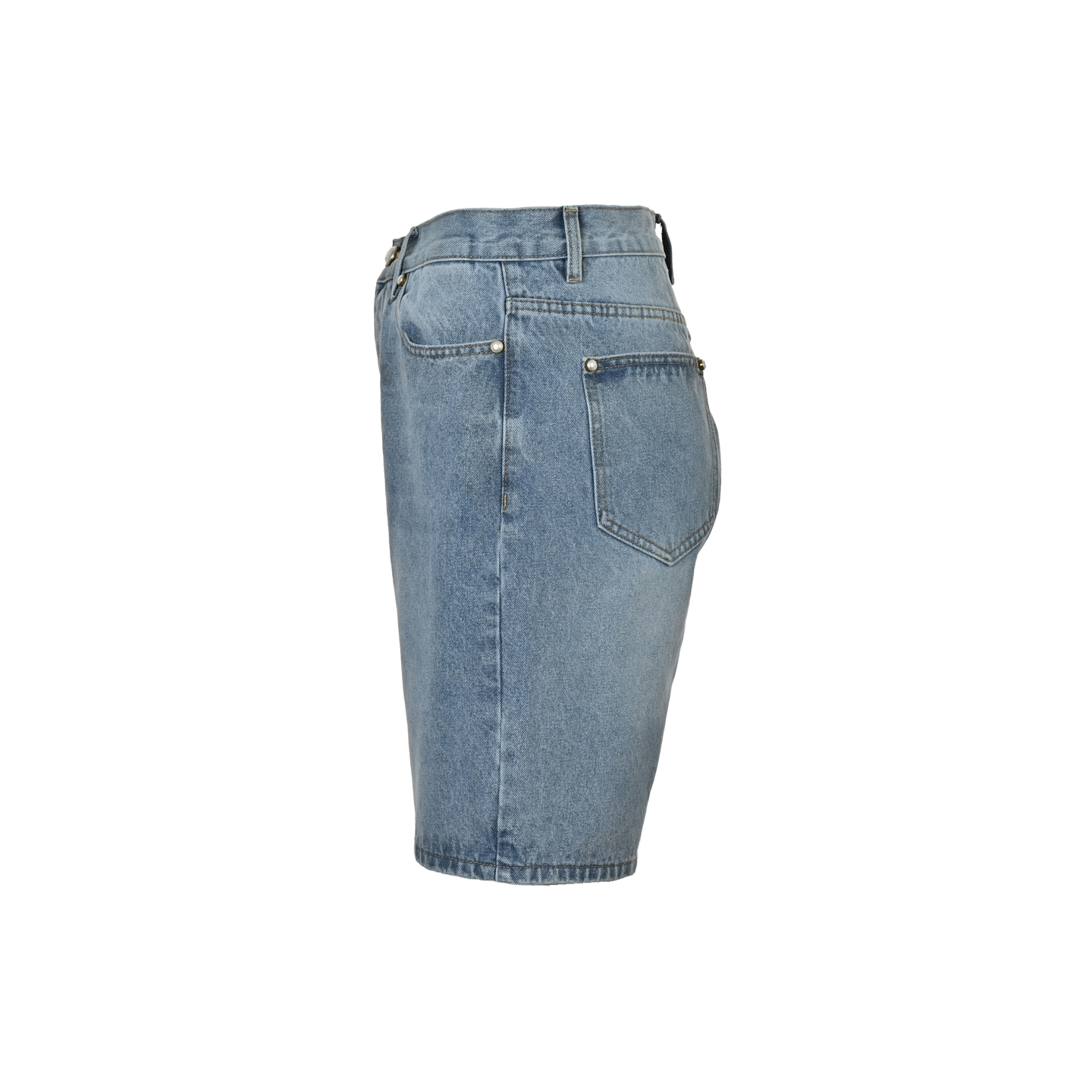 Louis Vuitton 25ss embroidered pocket denim shorts