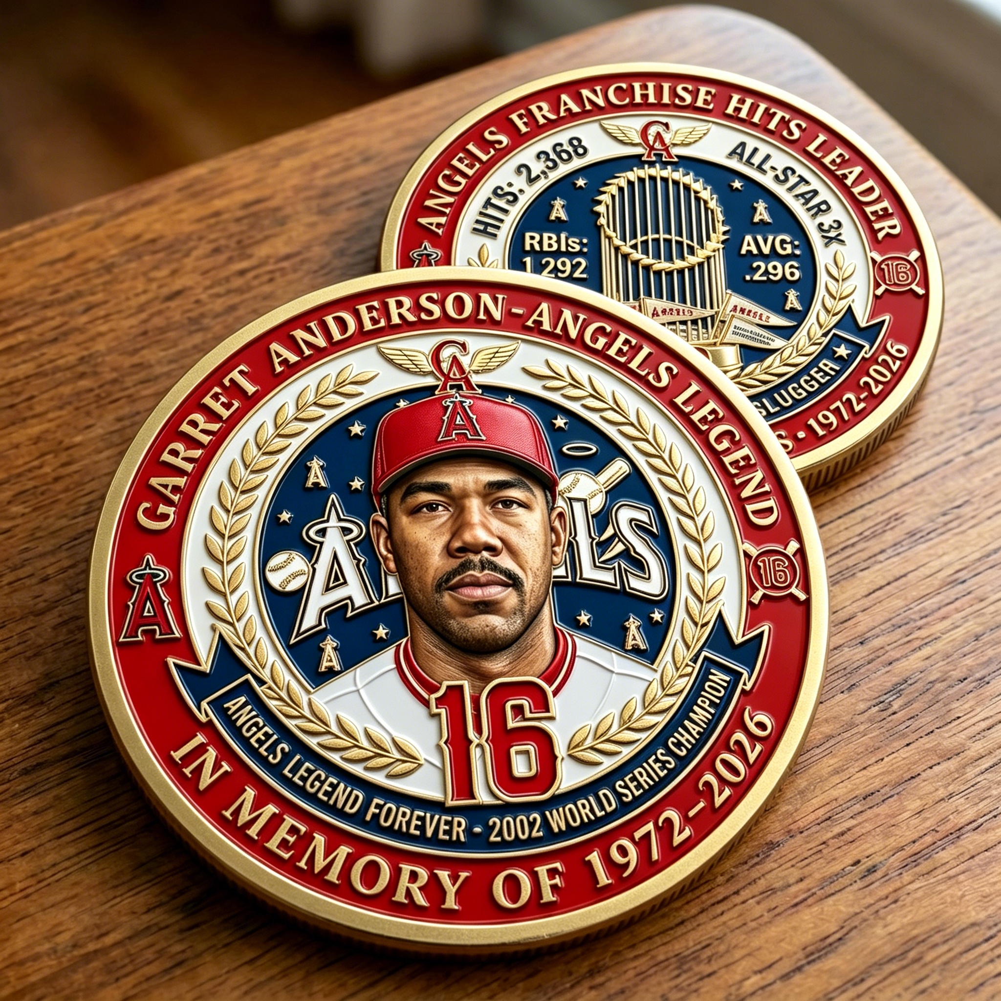 ⚾ Garret Anderson: Forever An Angel – Legends Memorial Coin 👼