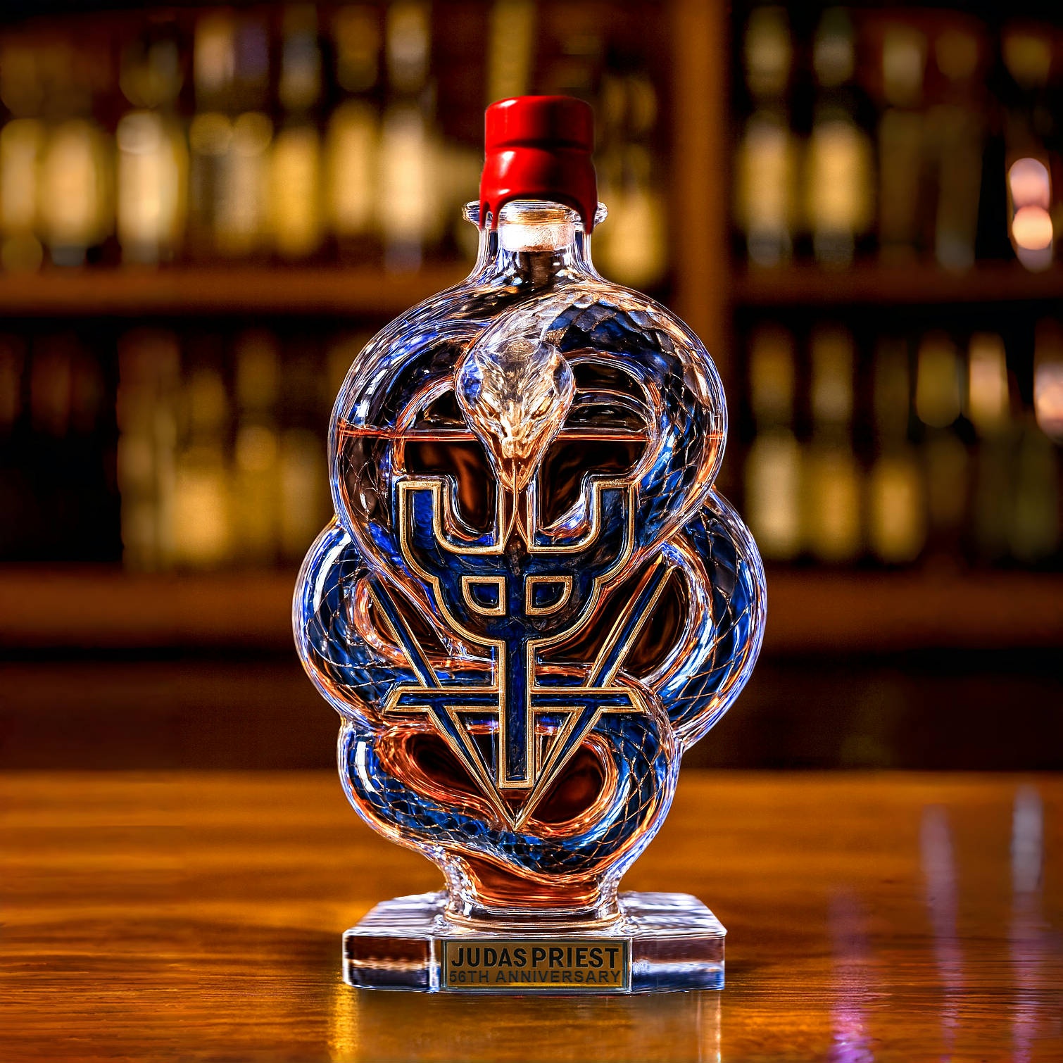 Judas Priest 56th Anniversary Whisky Bottle
