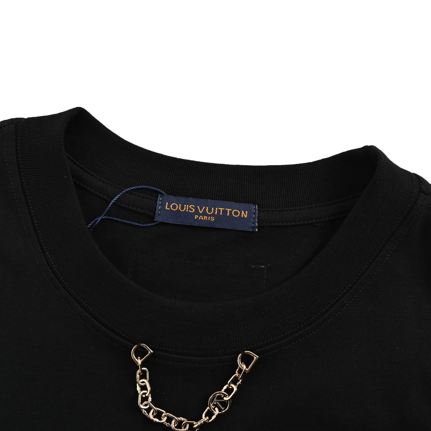 Louis Vuitton 25ss mottled letter print chain short sleeve