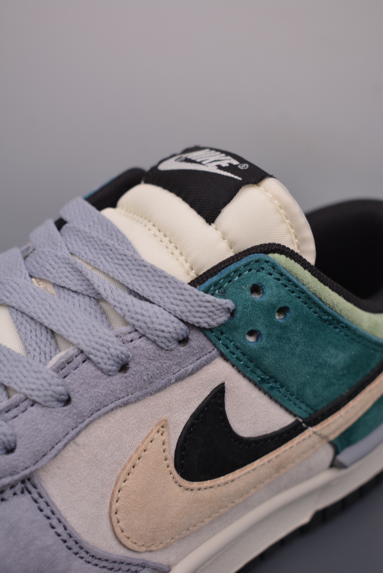 Yves Saint Laurent x Nike SB Dunk Low YSL green, purple and white GF2409-170